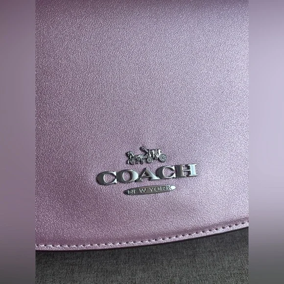 NWT！COACH Andrea Shoulder Bag（COACH CW023）Silver/Metallic-Pink